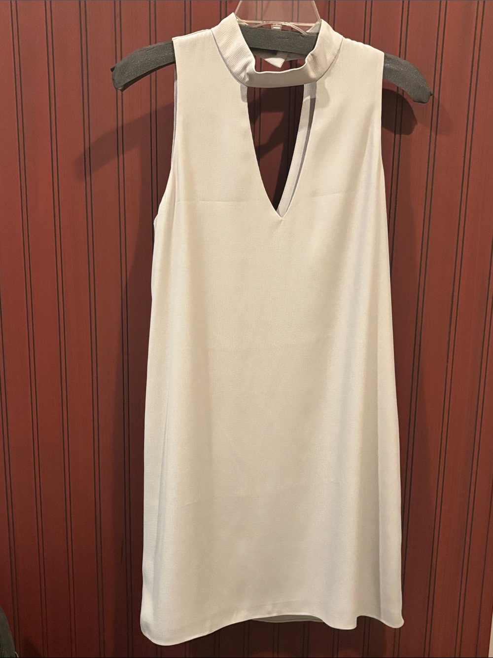 Sleeveless Mini Dress in Light Grey